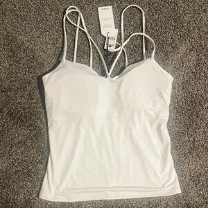 Express White Strappy Camisole Tank Top